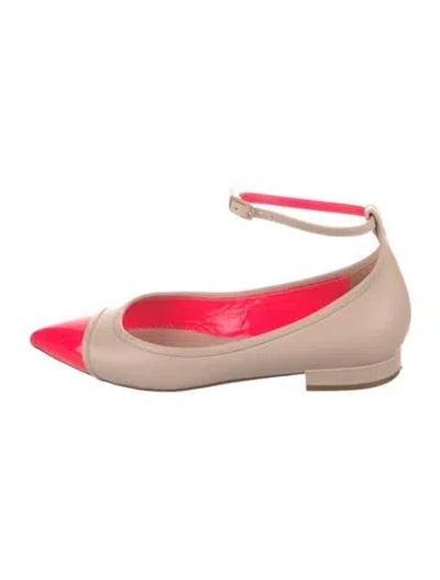 Pre-owned Givenchy Leather Flats In Pink