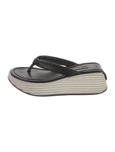 Pre-owned Givenchy Leather Flip Flops In Multi