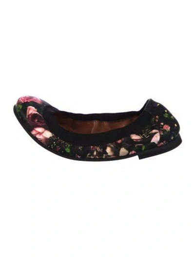Pre-owned Givenchy Leather Floral Print Flats In Multi