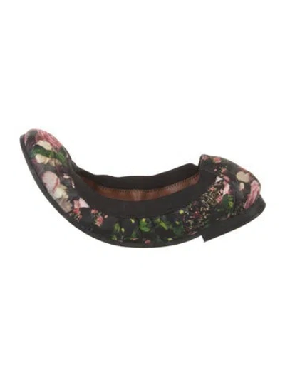 Pre-owned Givenchy Leather Floral Print Flats In Multi