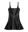 Givenchy Mini Robe À Bretelles En Cuir In Black