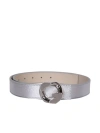 GIVENCHY LEATHER G CHAIN BUCKLE BELT