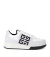 GIVENCHY LEATHER G4 LOW-TOP SNEAKERS