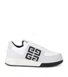 Givenchy G4 Leather Sneakers In Blue