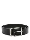 Givenchy Smooth Leather Gentleman Belt Accessories In Black