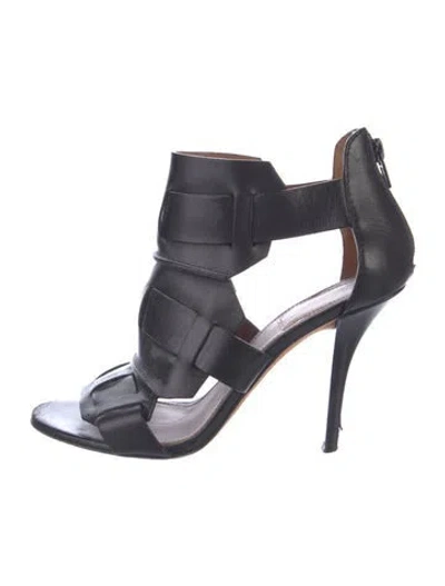 Pre-owned Givenchy Leather Gladiator Sandals In Blue