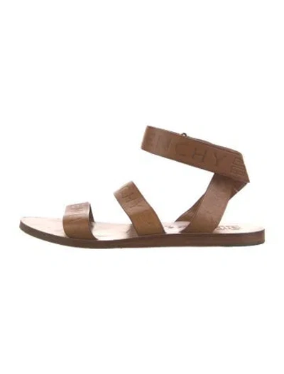 Pre-owned Givenchy Leather Gladiator Sandals In Brown