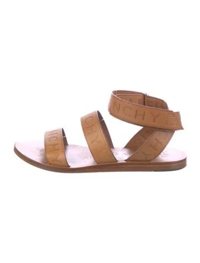 Pre-owned Givenchy Leather Gladiator Sandals In Brown