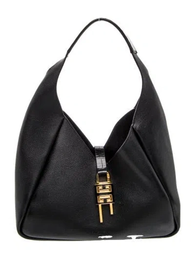 Pre-owned Givenchy Leather G-lock Medium In Black