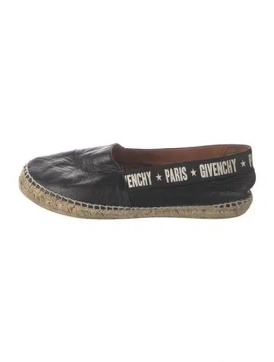 Pre-owned Givenchy Leather Graphic Print Espadrilles