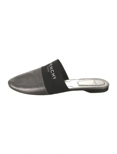 Pre-owned Givenchy Leather Graphic Print Mules In Multi