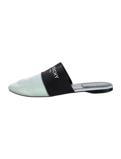 Pre-owned Givenchy Leather Graphic Print Mules In Multi