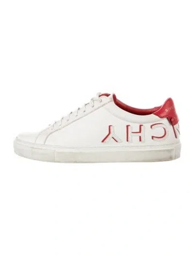 Pre-owned Givenchy Leather Graphic Print Sneakers In Multi