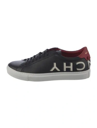 Pre-owned Givenchy Leather Graphic Print Sneakers In Multicolor