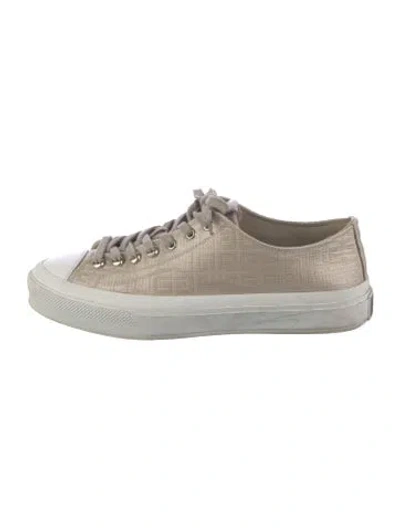 Pre-owned Givenchy Leather Graphic Print Sneakers In Multicolor