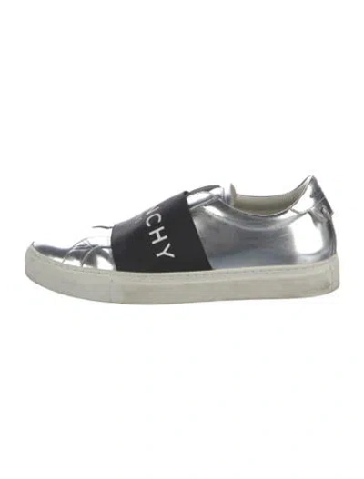 Pre-owned Givenchy Leather Graphic Print Sneakers In Multicolor