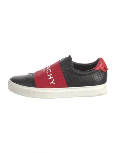 Pre-owned Givenchy Leather Graphic Print Sneakers In White