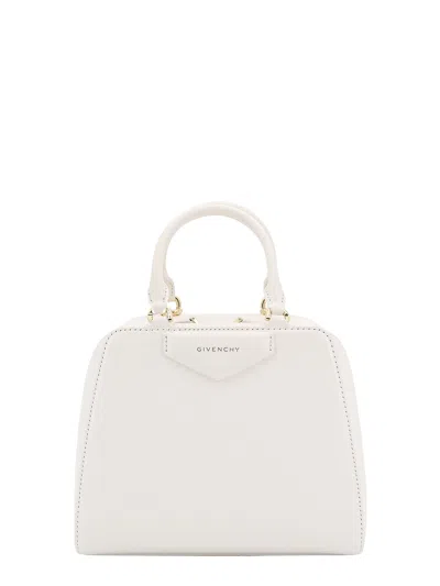 Givenchy Leather Handbag With Frontal Logo In White
