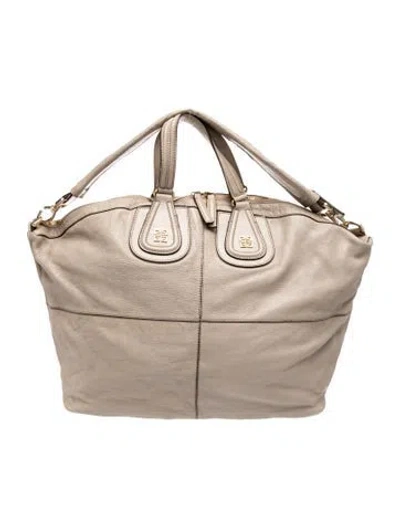 Pre-owned Givenchy Leather Hobo In Neutrals
