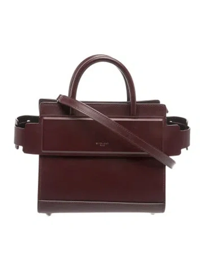 Pre-owned Givenchy Leather Horizon Mini In Brown