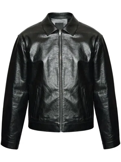 Givenchy Leather Jacket In Black