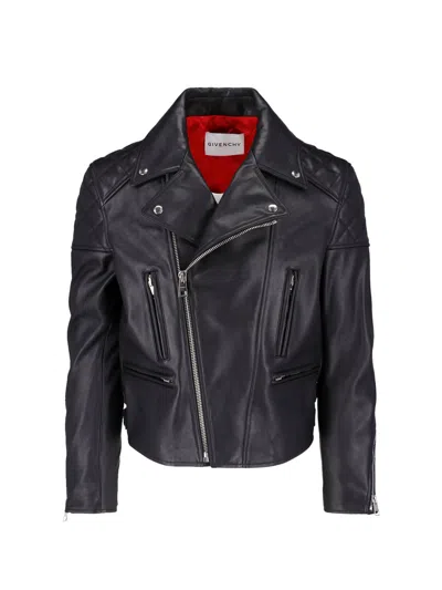 Givenchy Leather Jacket In Black
