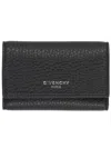 Givenchy Logo Leather Keyring In Black