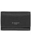 Givenchy Logo Leather Keyring In Black