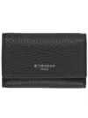 Givenchy Logo Leather Keyring In Black