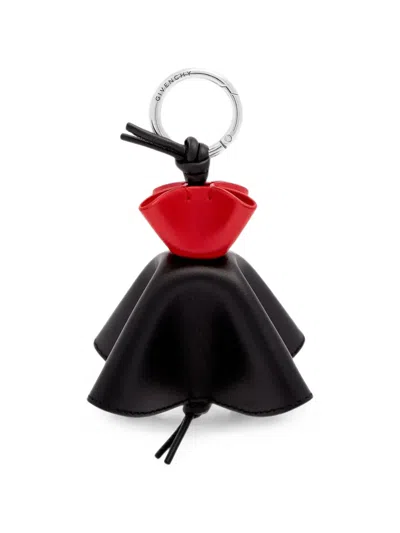 Givenchy Leather Keyring In Black