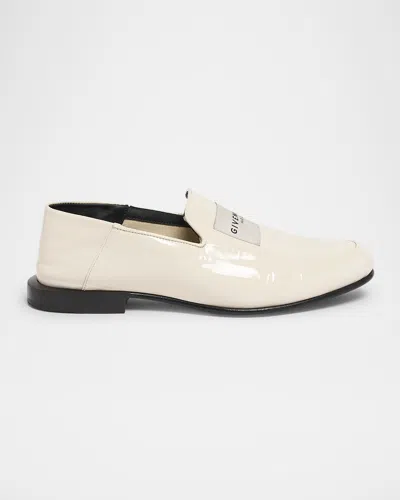 Givenchy Leather Label Loafers In White