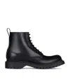 Givenchy Leather Lace-up Ankle Boots In Black