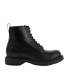 Givenchy Chunky Sole Leather Ankle Boots With Pull Tab In Black