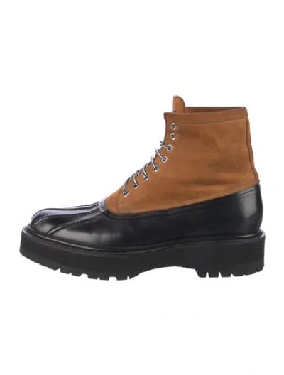 Pre-owned Givenchy Leather Lace-up Boots In Multi
