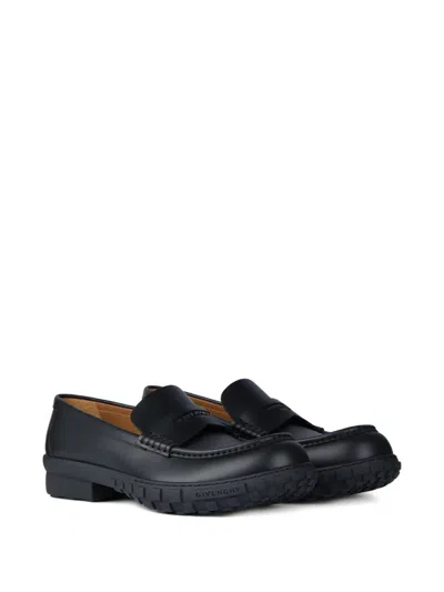 Givenchy Leather Loafers In Black
