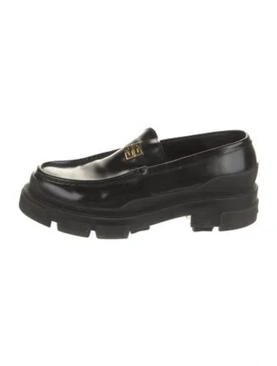 Pre-owned Givenchy Leather Loafers In Black