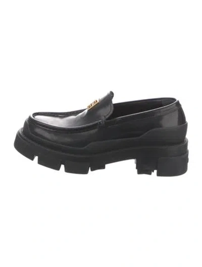 Pre-owned Givenchy Leather Loafers In Black
