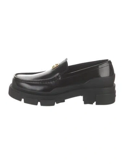 Pre-owned Givenchy Leather Loafers In Black