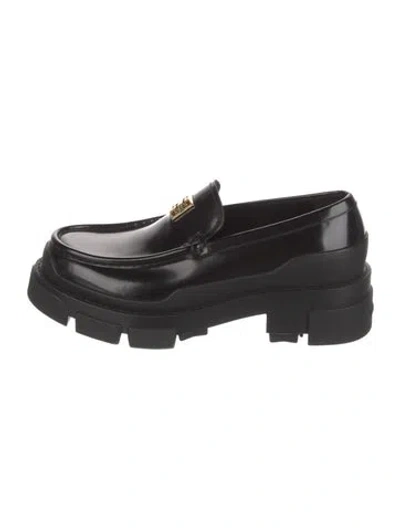 Pre-owned Givenchy Leather Loafers In Black