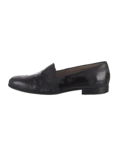 Pre-owned Givenchy Leather Loafers In Black