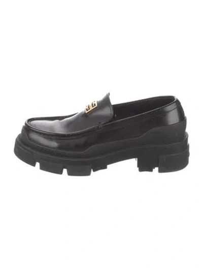 Pre-owned Givenchy Leather Loafers In Black