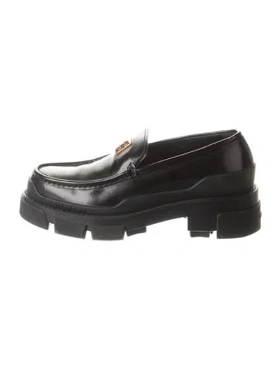 Pre-owned Givenchy Leather Loafers In Black
