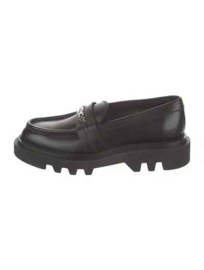 Pre-owned Givenchy Leather Loafers In Black