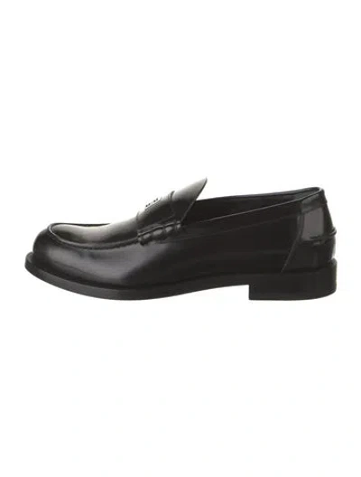 Pre-owned Givenchy Leather Loafers In Black