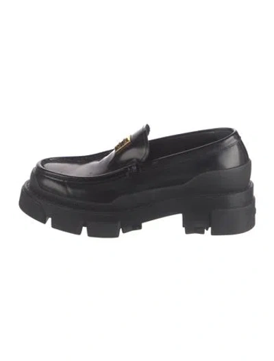 Pre-owned Givenchy Leather Loafers In Black