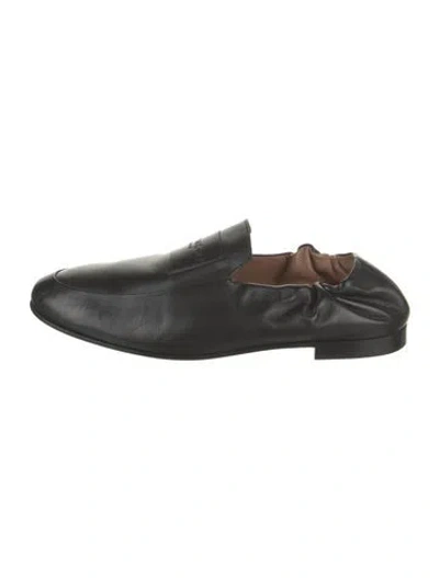 Pre-owned Givenchy Leather Loafers In Black