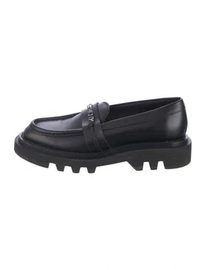 Pre-owned Givenchy Leather Loafers In Black