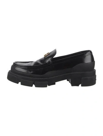 Pre-owned Givenchy Leather Loafers In Black