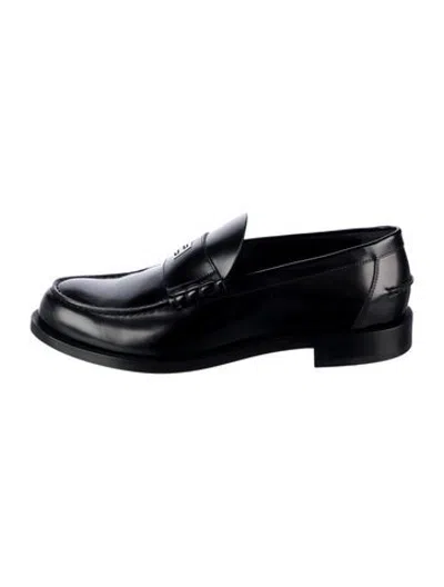 Pre-owned Givenchy Leather Loafers In Black