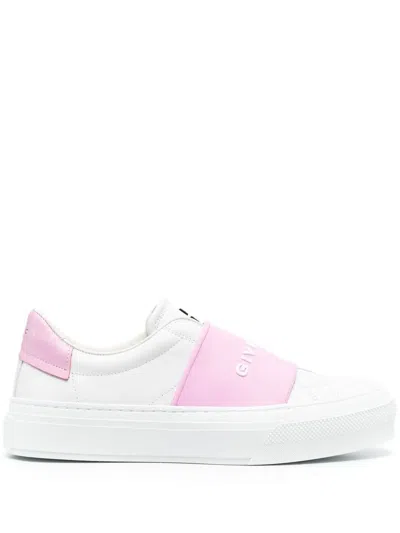Givenchy Leather Logo-print Trainers In White
